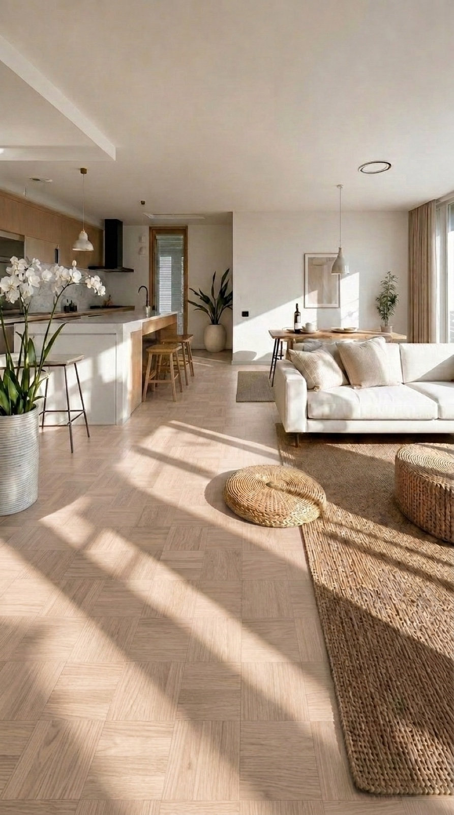 Squares-gulv i interiør — overflate Design No2